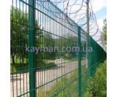 Забор металлический из сварных панелей с диаметром